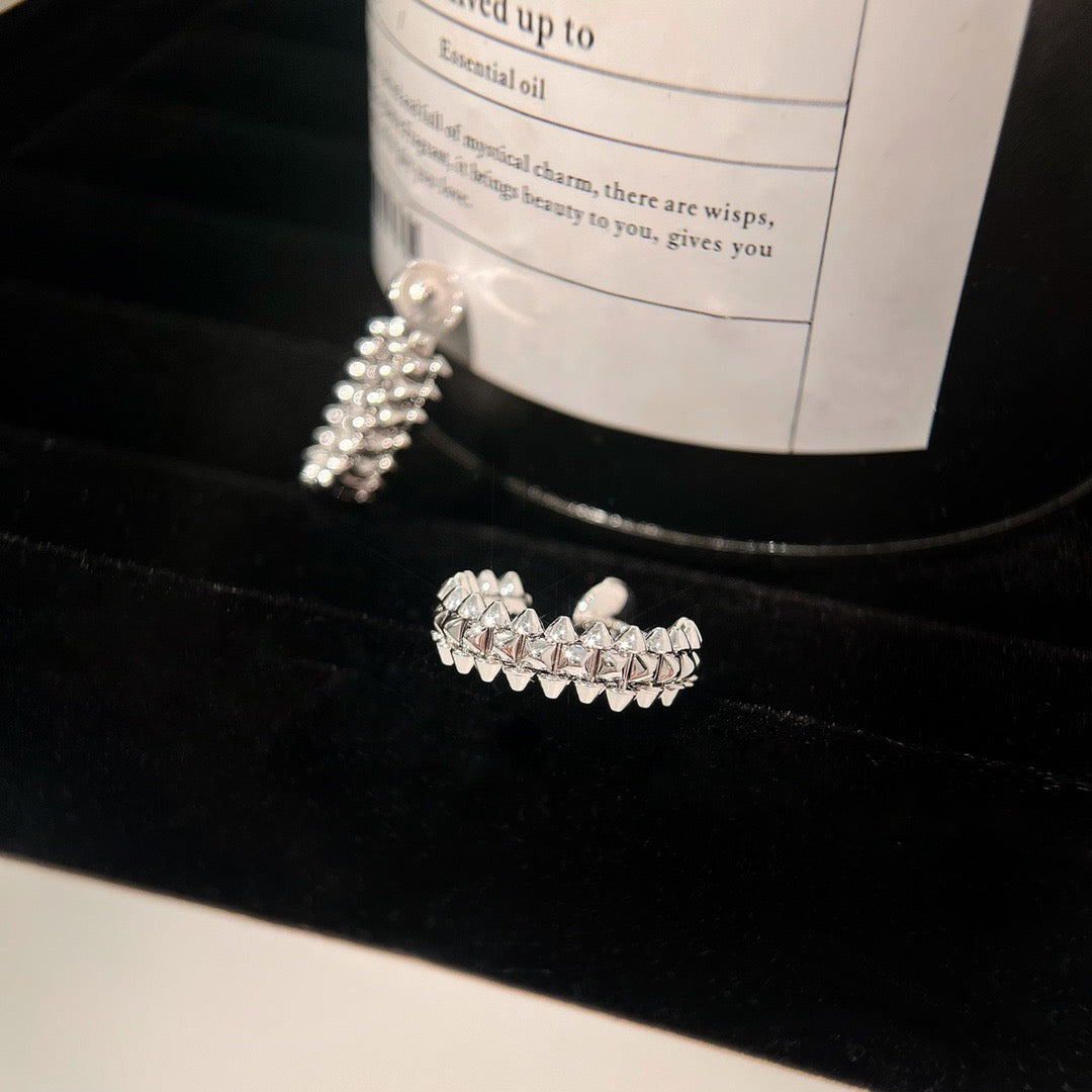 [Everoly JW]CLASH SMALL HOOP EARRINGS