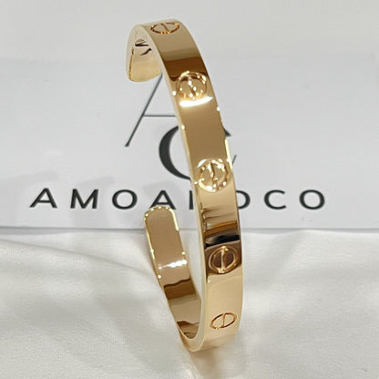 [Everoly JW]LOVE BRACELET 6.1MM OPEN CUFF