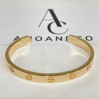 [Everoly JW]LOVE BRACELET 6.1MM OPEN CUFF