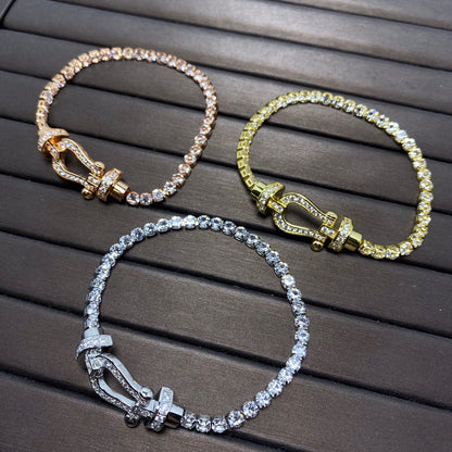 [Everoly JW]FORCE  HORSESHOE  DIAMOND TENNIS BRACELET