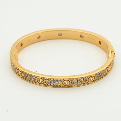 [Everoly JW]LOVE BRACELET 6.1MM DIAMOND-PAVED 10 BIG DIAMONDS