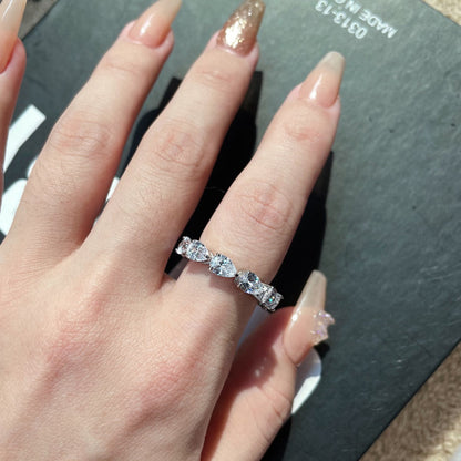 [Everoly JW]Exquisite Pear Cut Tennis Ring