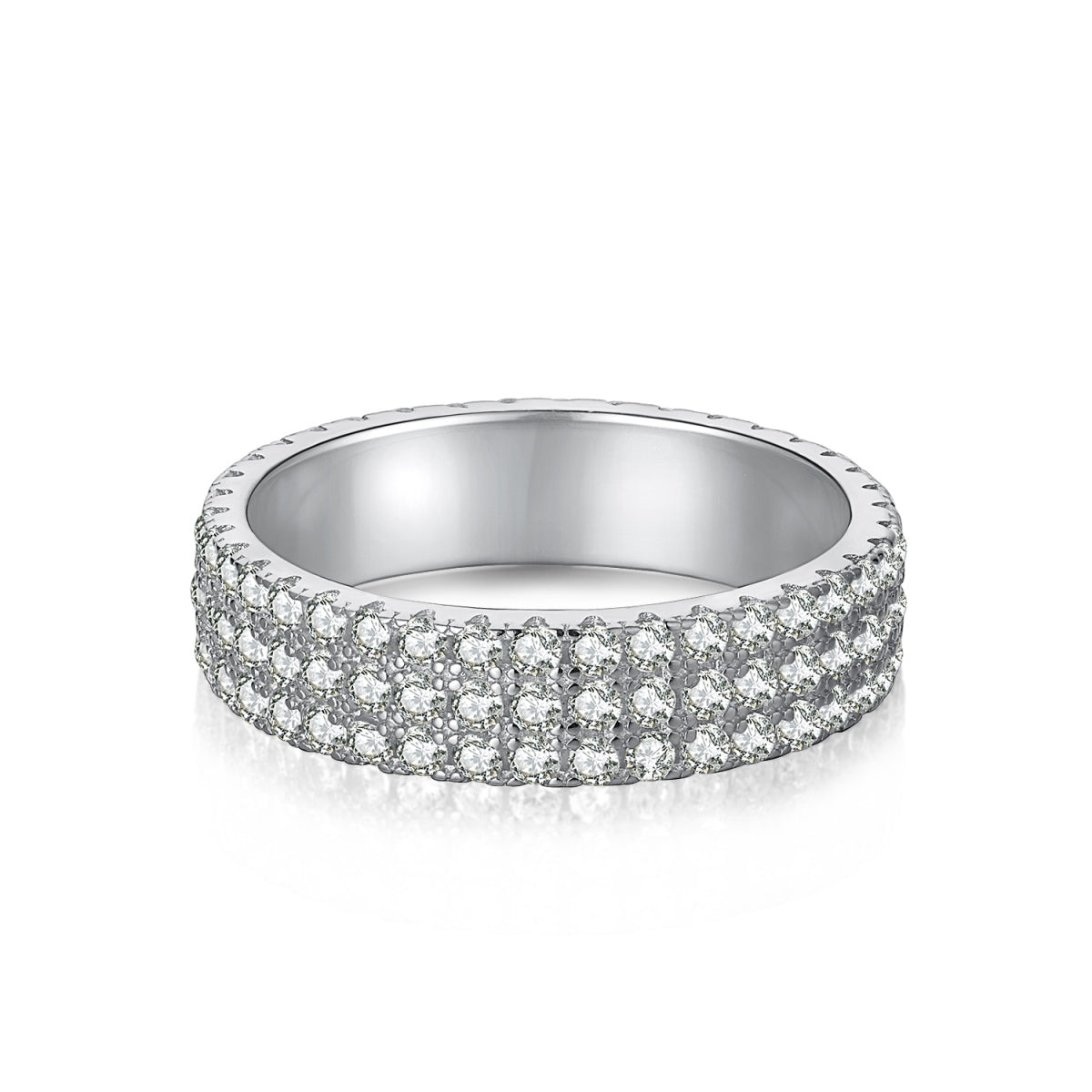 [Everoly JW]Dainty Round Cut Tennis Ring