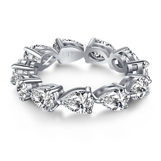 [Everoly JW]Exquisite Pear Cut Tennis Ring