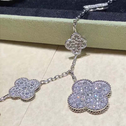 [Everoly JW]CLOVER 6 MOTIVE SILBER DIAMANT ARMBAND