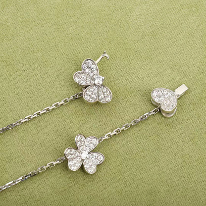 [Everoly JW]FRIVOLE SILBER 9 BLUMEN HALSKETTE