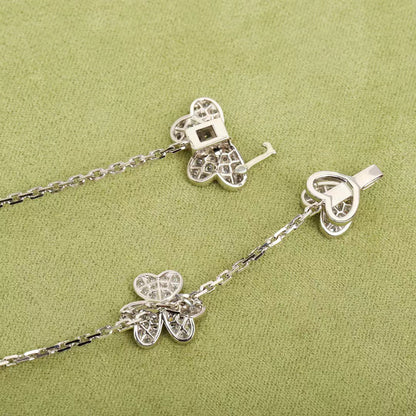 [Everoly JW]FRIVOLE SILBER 9 BLUMEN HALSKETTE