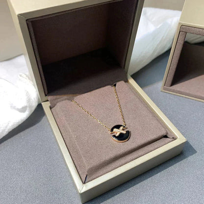 [Everoly JW]JEUX DE ROSE GOLD DIAMOND NECKLACE
