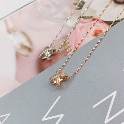 [Everoly JW]JEUX DE DIAMOND NECKLACE