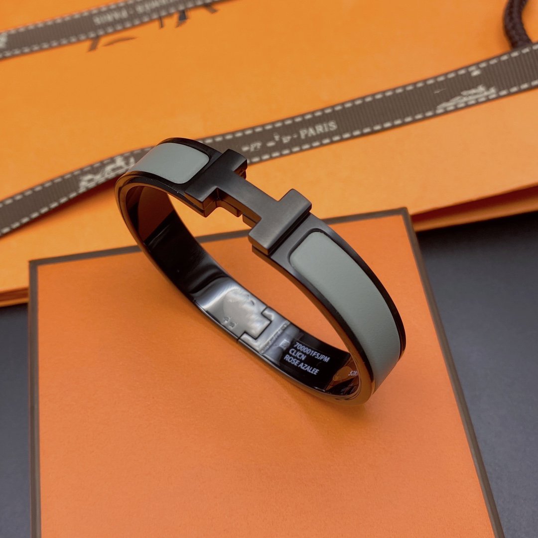 [Everoly JW]CLIC HM SO BLACK GREY BRACELET