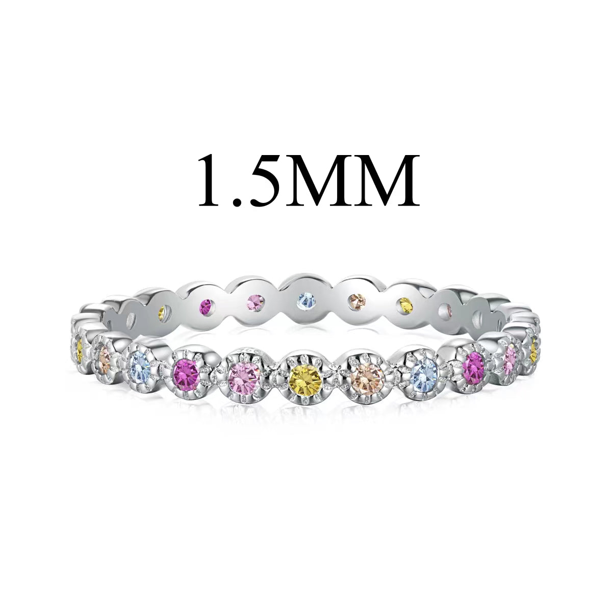[Everoly JW]Radiant Sparkling Round Cut Daily Ring