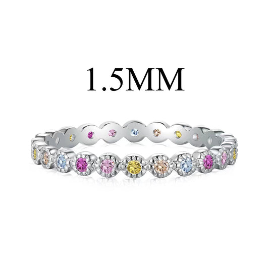 [Everoly JW]Radiant Sparkling Round Cut Daily Ring