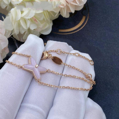 [Everoly JW]JEUX BRACELET PINK MOP PINK GOLD 1 DIAMOND