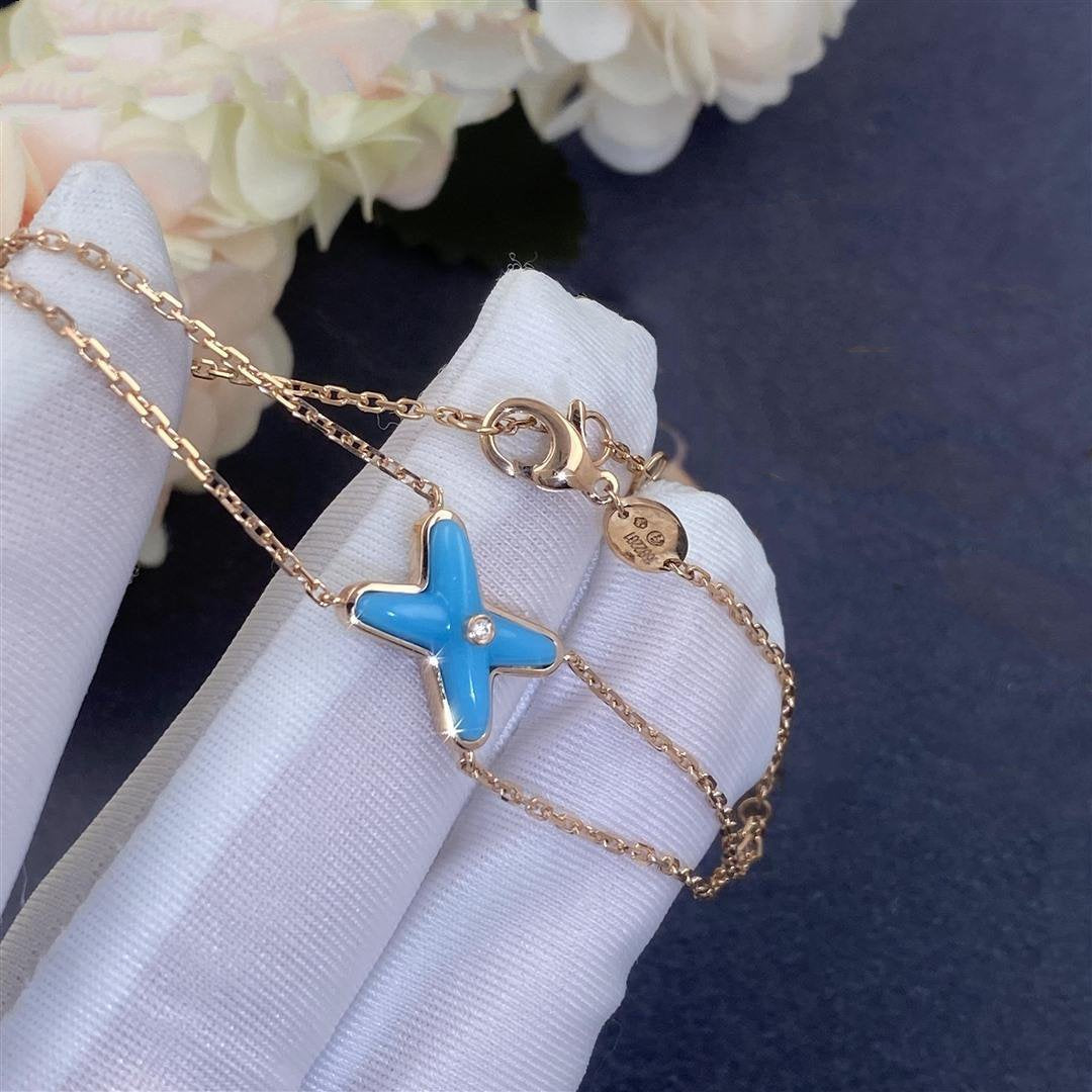 [Everoly JW]JEUX BRACELET TURQUOISE PINK GOLD 1 DIAMOND