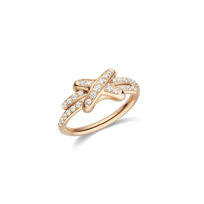 [Everoly JW]JEUX DE RING PINK GOLD DIAMOND
