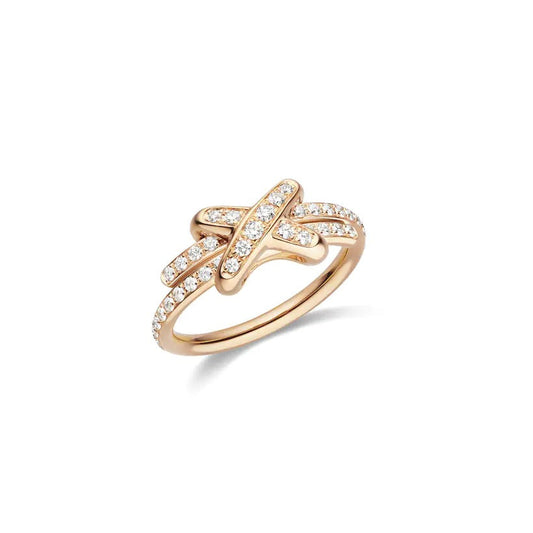 [Everoly JW]JEUX DE RING PINK GOLD DIAMOND