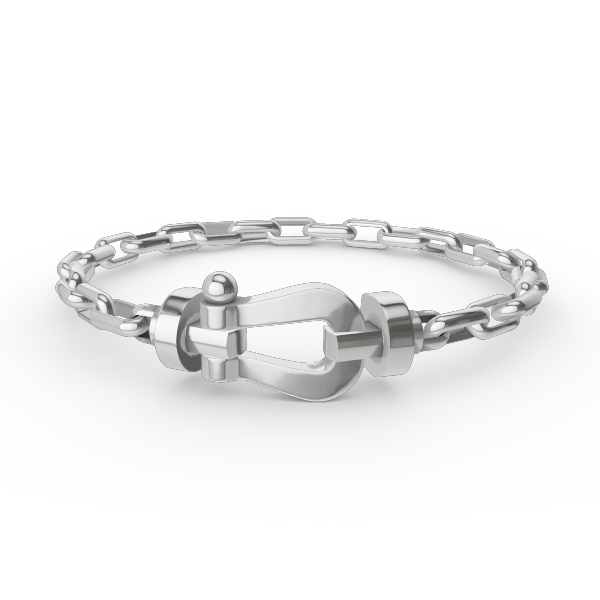 [Everoly JW]FORCE LARGE HORSESHOE CLASP  METAL BRACELET