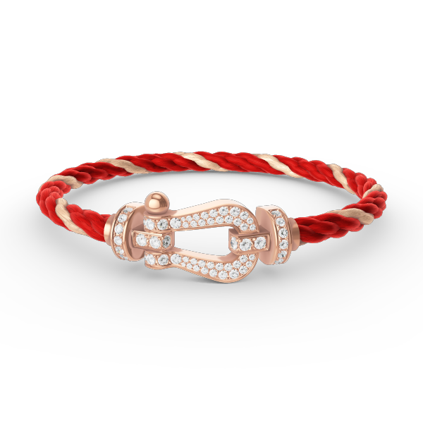 [Everoly JW]FORCE LARGE HORSESHOE FULL DIAMOND BRACELET ROSE GOLD