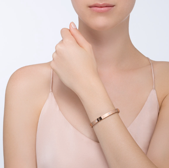 [Everoly JW]LOVE BRACELET 6.1MM 4 DIAMONDS